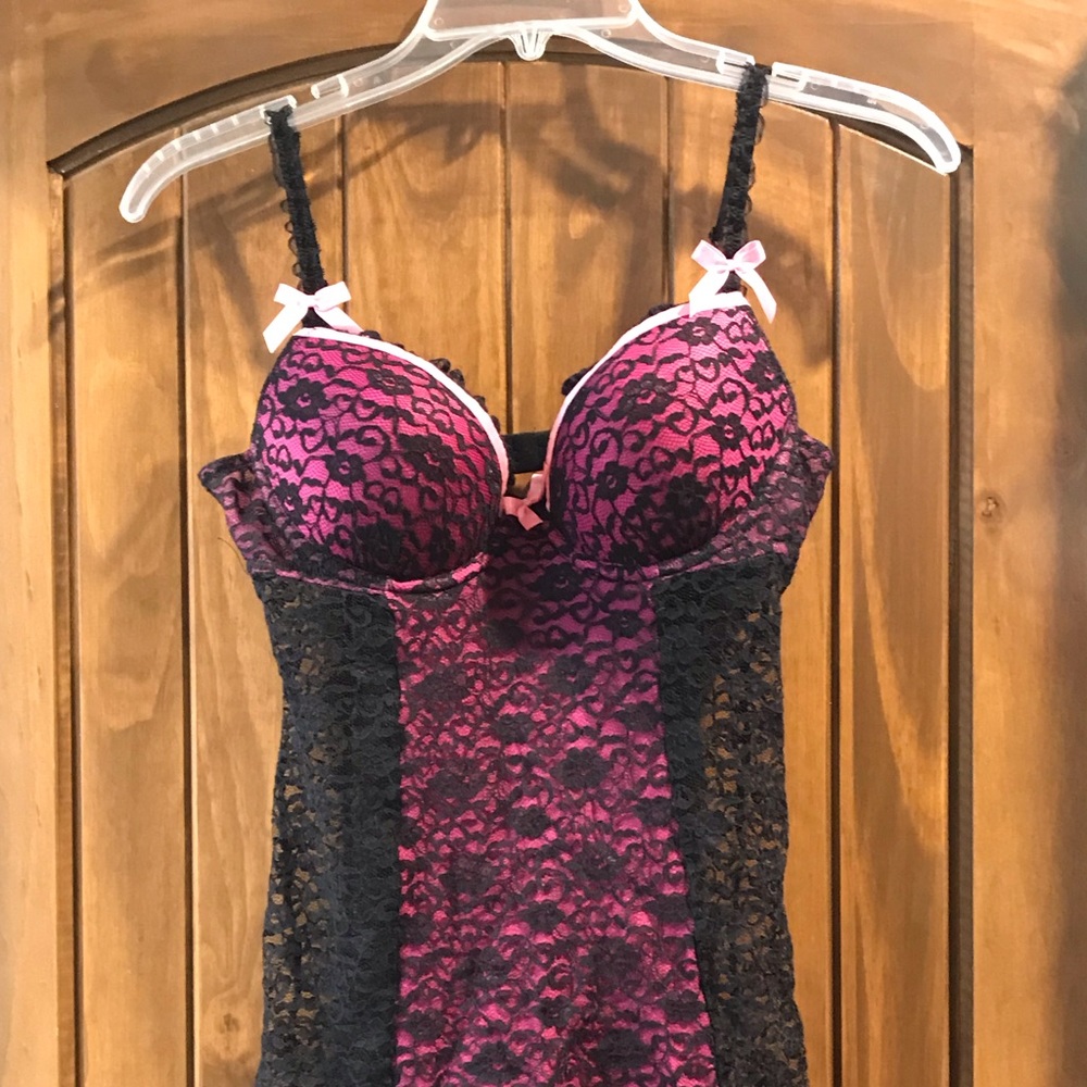 Victoria’s Secret pink and black  lingerie